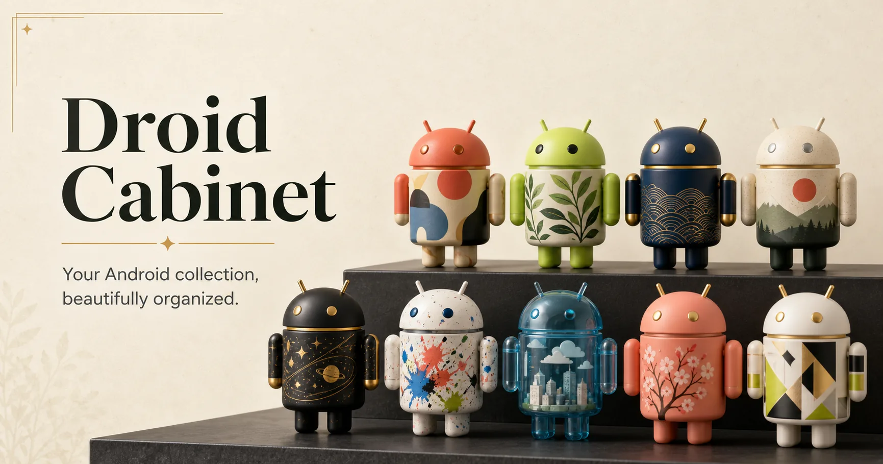 Crystallized — Orange Android Mini Collectible